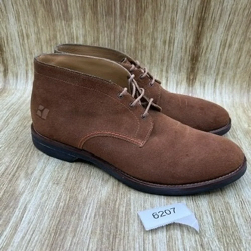HUGO BOSS Suede Chukka Boots Men's Size 9 EU 42 Brown Boots Lace Up‎ Ankle Boots